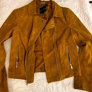 Suede leather Moto jacket size small from Express